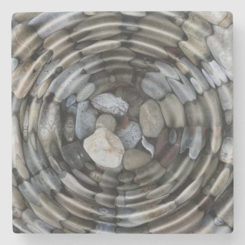 Ripples and Pebbles Stone Coaster