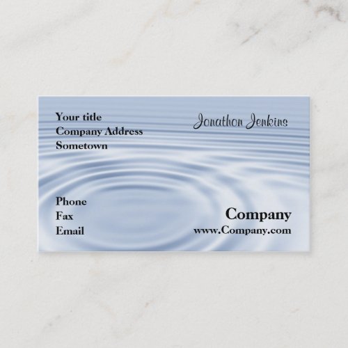 Ripples Business Card Template