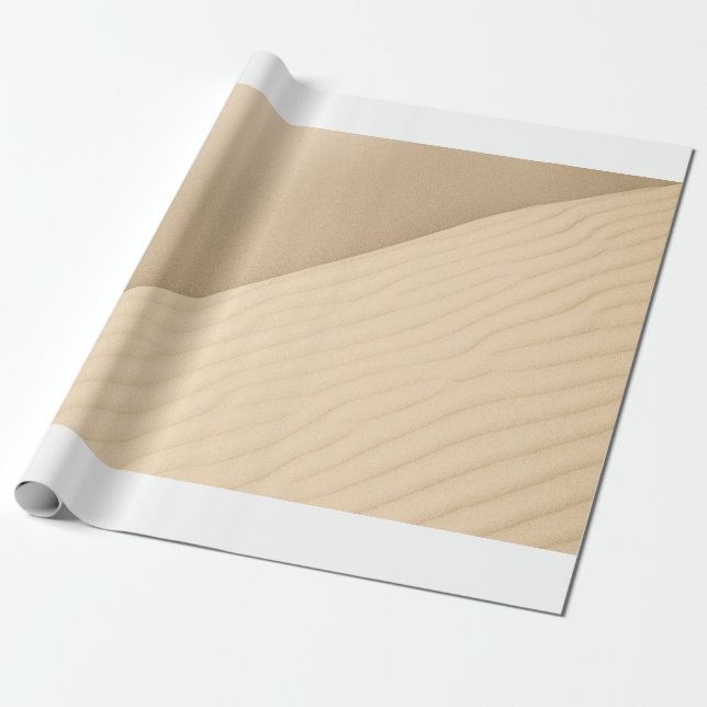 RIPPLES IN THE DRY SANDS OF A WHITE AIR DESERT WRAPPING PAPER (Unrolled)