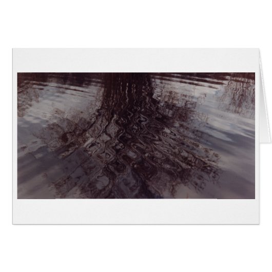 Ripples intersecting in a pond cards (Front Horizontal)