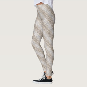 Ripples on a sandy beach diagonal pattern leggings