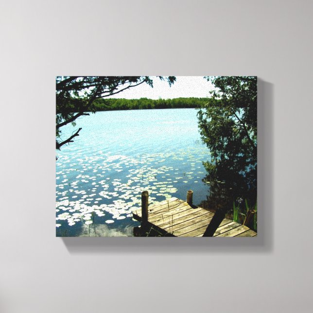 Ripples on the Lake Wrapped Canvas Print (Front)