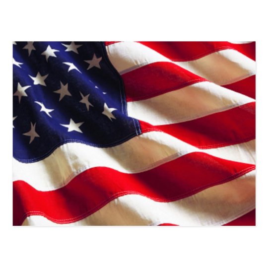 Rippling American Flag Postcard | Zazzle.com