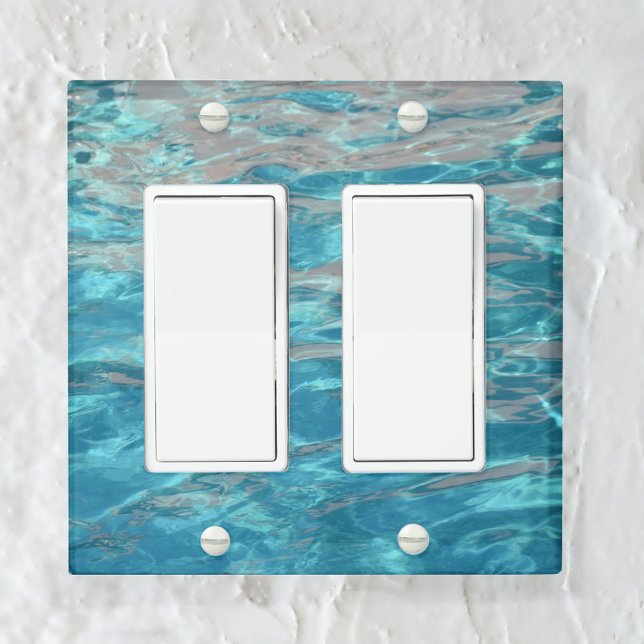 Rippling Tropical Blue Water Light Switch Cover (Creator Uploaded)