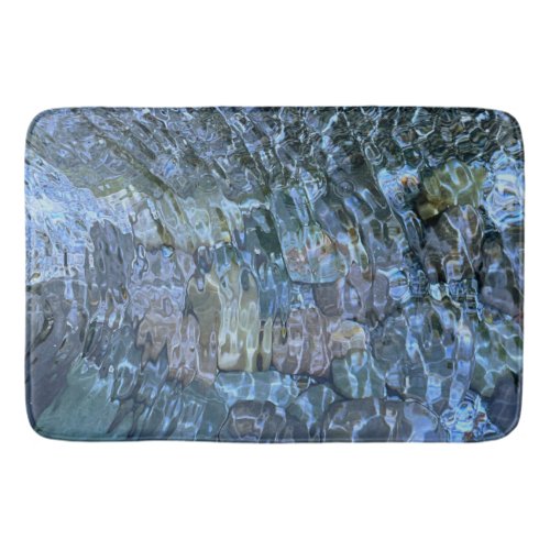 Rippling water brook steam Underwater Stones Bath Mat