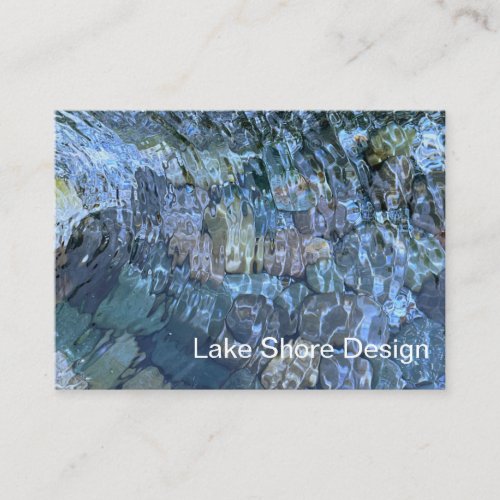 Rippling water brook steam Underwater Stones Business Card