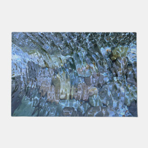 Rippling water, brook, steam, Underwater Stones Doormat