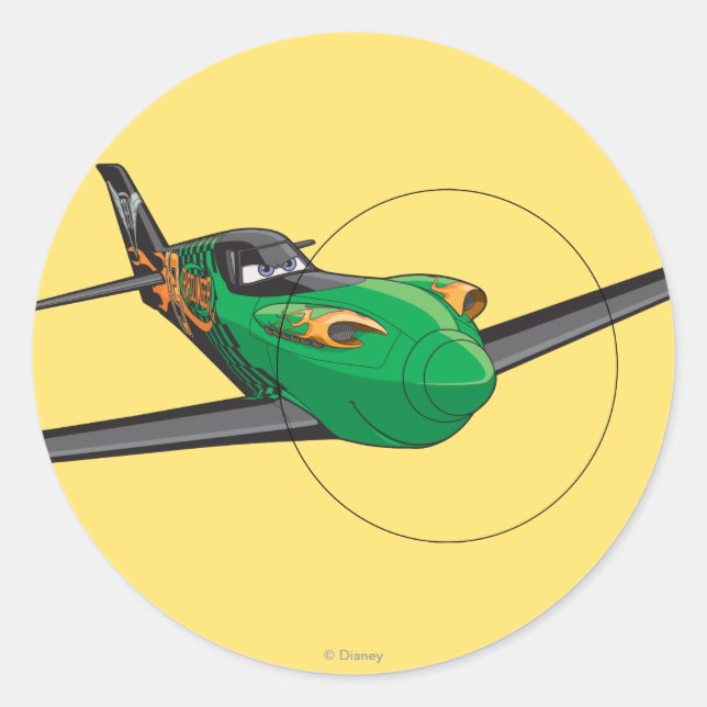 Ripslinger 2 classic round sticker (Front)