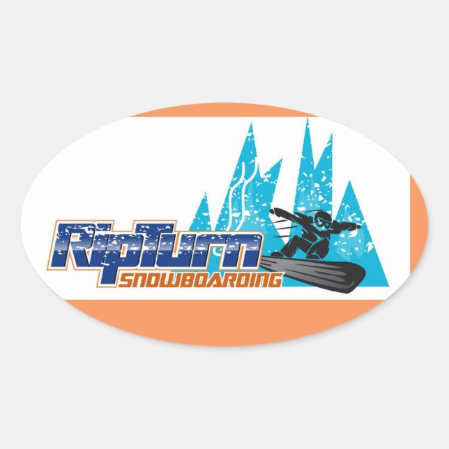 RipTurn Snowboarding Sticker (Front)