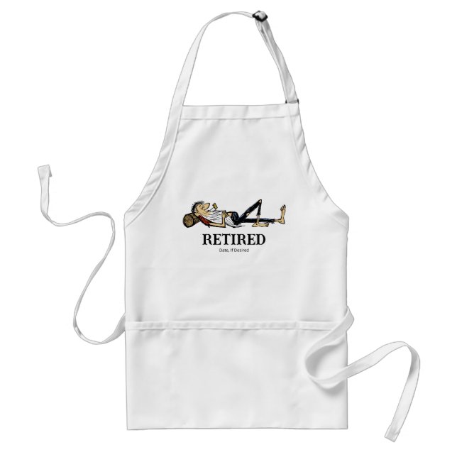 RipVanWinkle Retired fun Adult Apron (Front)