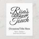 Risa's Touch Products Flyer