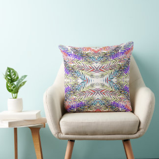Riscos Coloridos Throw Pillow