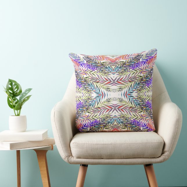 Riscos Coloridos Throw Pillow (Chair)
