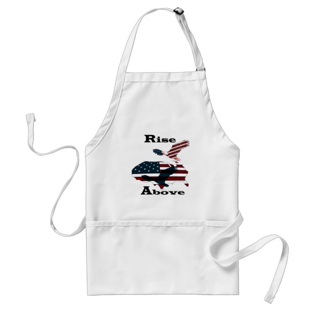 Rise above  adult apron (Front)