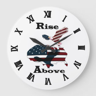 Rise above large clock
