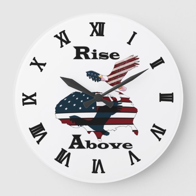 Rise above  large clock (Front)