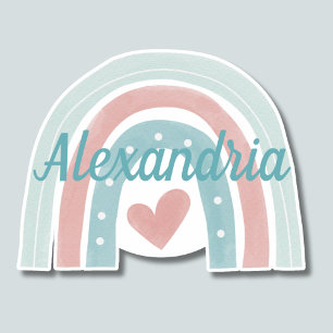 Rise Above Monogram Bohemian Rainbow Waterproof Sticker