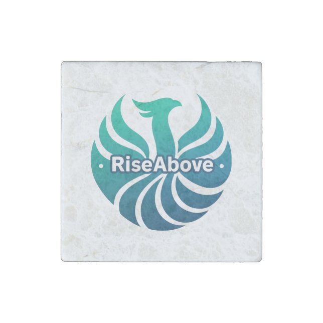Rise Above – The Phoenix Within Stone Magnet (Front)