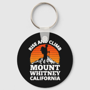 Rise and Climb Mount Whitney California Mountain C Keychain
