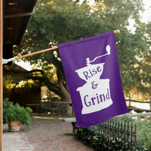 Rise and Grind Coffee House Flag