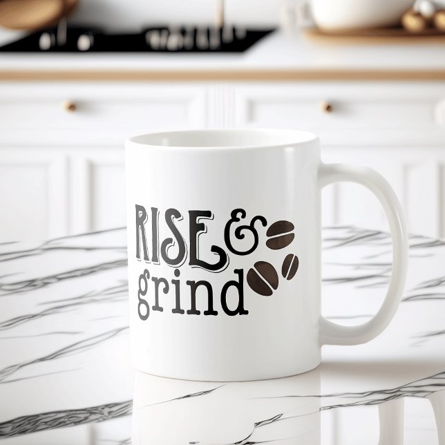 Rise and Grind Coffee Lovers Mug (Creator Uploaded)