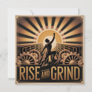 Rise And Grind Note Card