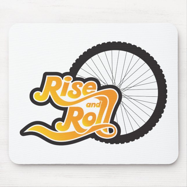 rise and roll cycle mouse pad (Front)