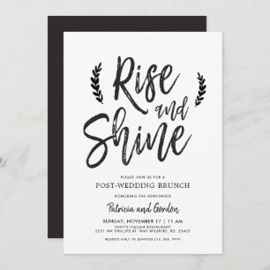 Rise and Shine After-Wedding Brunch Invitation