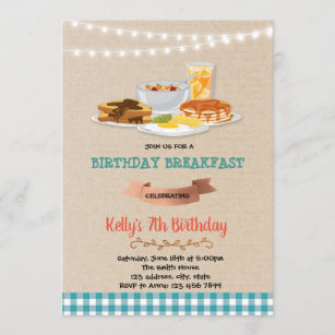 Rise and shine birthday party invitation