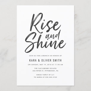Rise and Shine Brunch Invitation