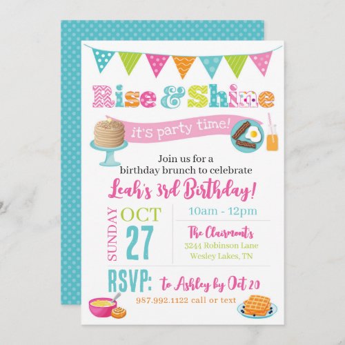 Rise and Shine Brunch Invitation