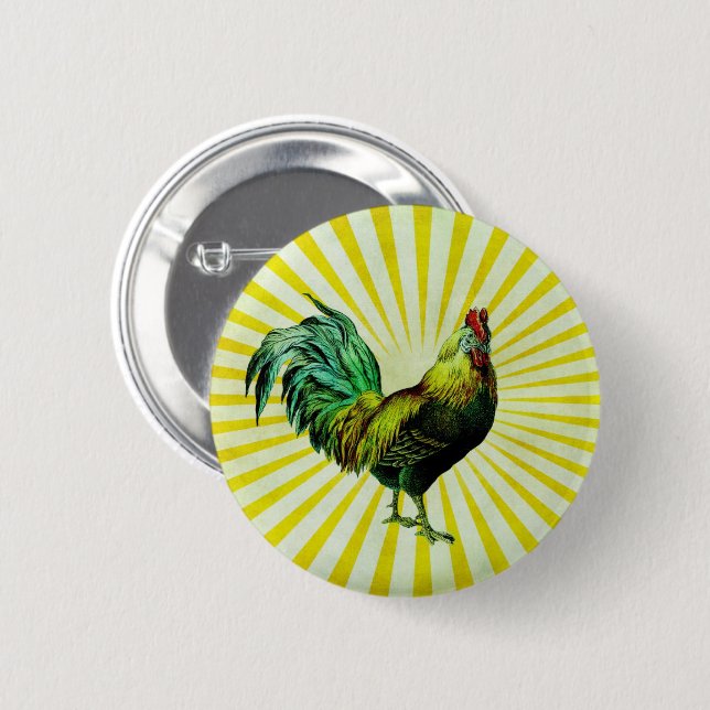Rise and Shine Button (Front & Back)