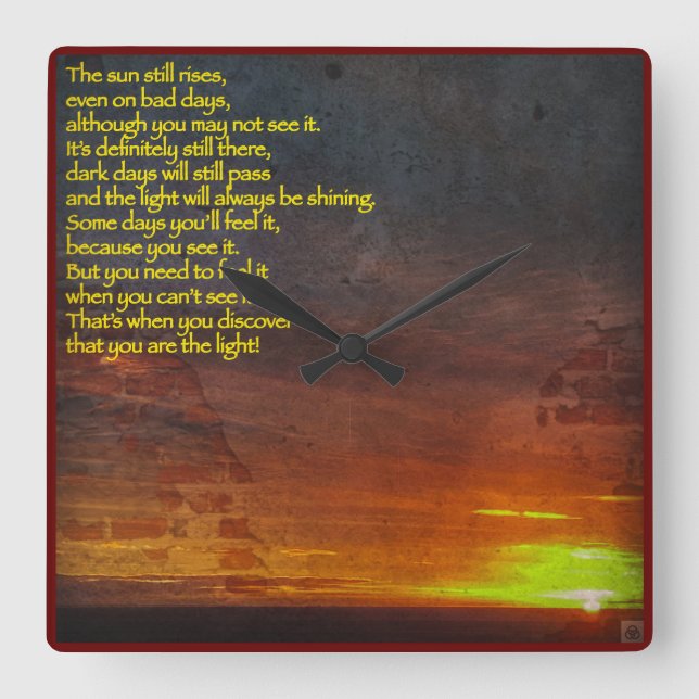 Rise and Shine Clock (Front)