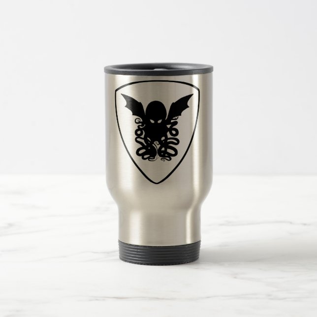 Rise and Shine Cthulhu - Travel Mug (Center)