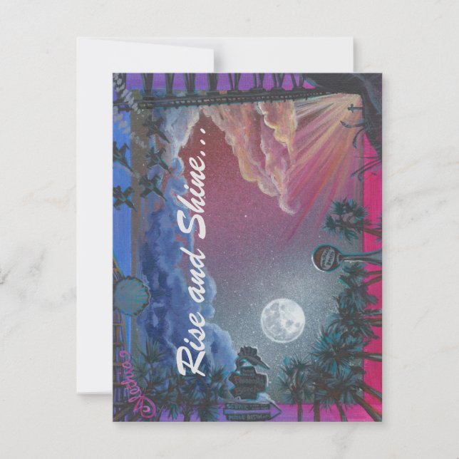 "Rise and Shine... It's Go Time!" Pensacola Card (Front)