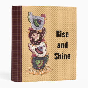 Rise and Shine Mini 3 Ring Binder