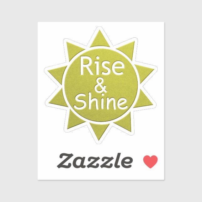 Rise And Shine Paper Cut Art Print Sticker (Sheet)