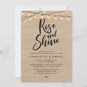 Rise and Shine, Post Wedding Brunch Celebration Invitation