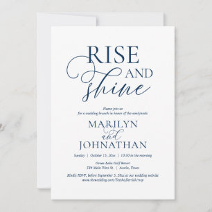 Rise and Shine, Post wedding Brunch Party Invitation