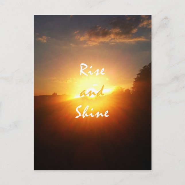 Rise and shine postcard (Front)