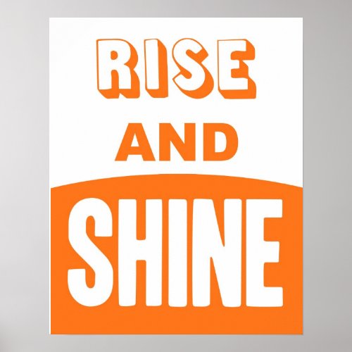 Rise and Shine pumpkin orange print