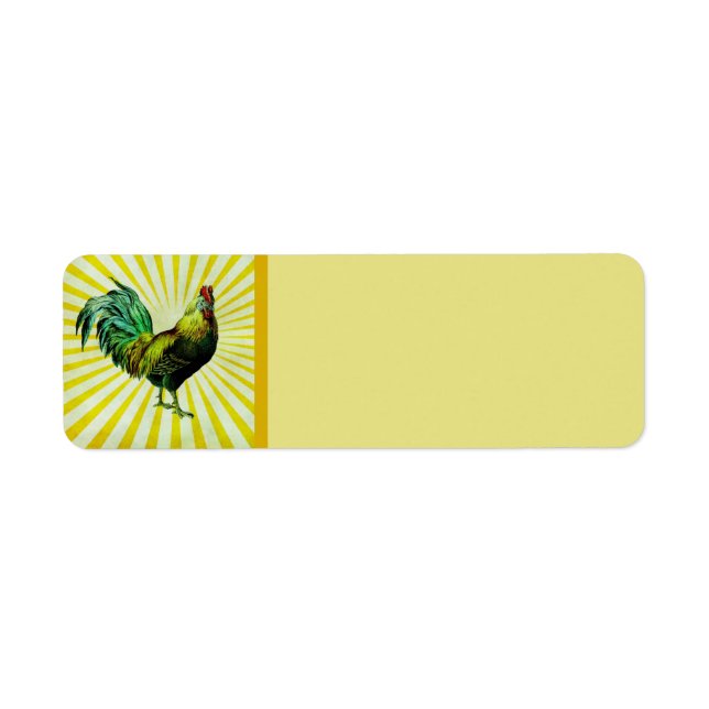 Rise and Shine Return Address Label (Front)