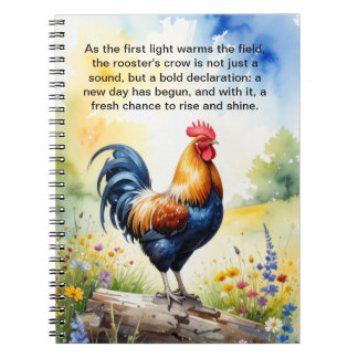 Rise and Shine Rooster Notebook