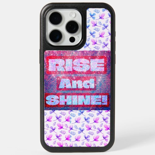 Rise And Shine Stylish Floral Patterned iPhone 15 Pro Max Case