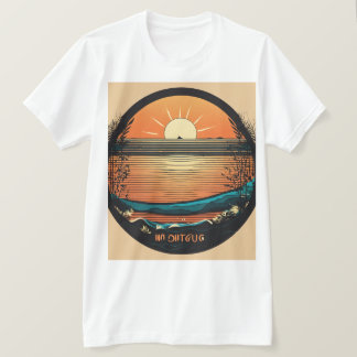 "Rise and Shine: Sunrise Outliner Men's T-Shirt" T-Shirt