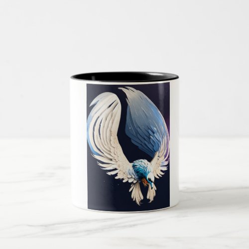 Rise and Shine with Majestic Wings Two_Tone Coffee Mug