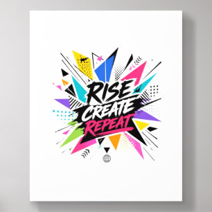 Rise Create Repeat Inspirational Motivational Quot Acrylic Photo Tile