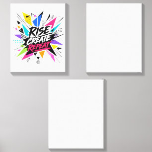 Rise Create Repeat Inspirational Motivational Quot Canvas Photo Tile