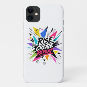 Rise Create Repeat Inspirational Motivational Quot iPhone 11 Case