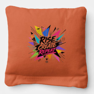 Rise Create Repeat Inspirational Motivational Quot Cornhole Bags